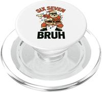 Bruh 67 Six Seven Santa Floss Bailando Niños Navidad Divertido PopSockets PopGrip para MagSafe