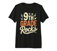 Bruh 9TH Grade Rocks Primer día Profesora de Banda Little Miss Crew Camiseta Premium