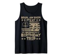 Bruh AW Barco es mi 71º Viaje de cumpleaños Marinero de los Camiseta sin Mangas