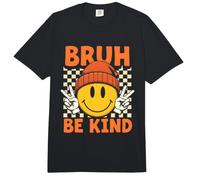Bruh Be Kind Retro Positive Vibes Tipografía Inspiradora Comfort Colors Adult Heavyweight T-Shirt