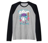 Bruh béisbol Helado Goteo Pastel Lindos jóvenes béisbol Camiseta Manga Raglan