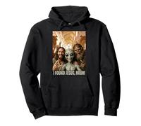 Bruh Bigfoot Alien Jesús Rock On Hand Sign UFO Selfie Sudadera con Capucha