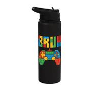 Bruh Building Block Building Ladrillo Constructor Gamer Stainless Steel Insulated Water Bottle