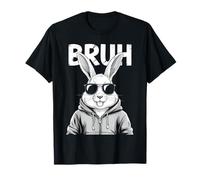 Bruh Bunny Face with Sunglasses Easter Day for Boys Men Kids Camiseta