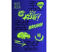 Bruh Chill King - Teen Boys Graffiti Lined Notepad | 50 Pages | Cool Black & Blue Notebook | Christmas Stocking Filler for Boys: A bold graffiti-style ... - perfect for writing, doodling, journaling,