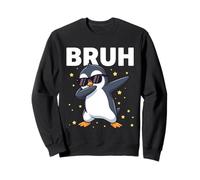 Bruh Dabbing Penguin Gafas de Sol Divertidas Dabbing Cute Animal Sudadera