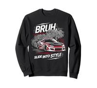Bruh, Deslizarse en el Estilo Divertido Japonés Drift Coche Deslizante JDM Sudadera