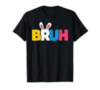 Bruh Día de Pascua Bunny Eggs Pijama Familia Hombres Meme Boy Camiseta