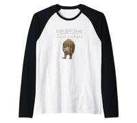 Bruh Dont Look At My Frog Butt Game Meme Camiseta Manga Raglan
