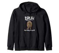 Bruh Dont Look At My Frog Butt Meme Sudadera con Capucha