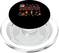 Bruh Funny Christmas Red Plaid Teens Boys Kids Xmas Pajamas PopSockets PopGrip para MagSafe