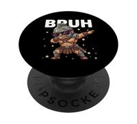 Bruh Funny Dabbing Gladiator Niños Amante Romano PopSockets PopGrip Adhesivo