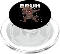 Bruh Funny Dabbing Samurai Niños Niños Japonés Historia Amante PopSockets PopGrip para MagSafe