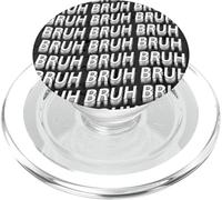 Bruh Girl Aesthetic Text Art Egirl PopSockets PopGrip para MagSafe