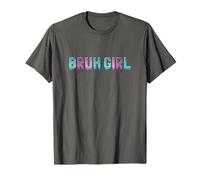 Bruh Girl Pastel Goth Aesthetic Egirl Goteo de Pintura Camiseta