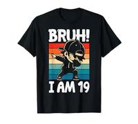 Bruh I Am 19 Year Old Dabbing Boy Decoraciones de cumpleaños 19 Camiseta