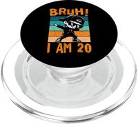 Bruh I Am 20 Year Old Dabbing Boy Decoraciones de cumpleaños número 20 PopSockets PopGrip para MagSafe