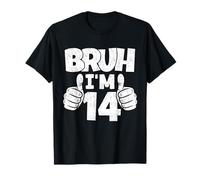 Bruh I'm 14 Year Old Funny 14th Bday Boy 14th Birthday Camiseta