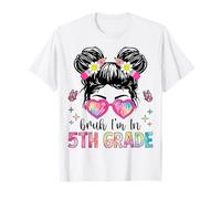 Bruh I'm In 5th Grade Messy Bun Regreso a la Escuela 5to Grado Camiseta