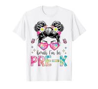 Bruh I'm In Pre-K Messy Bun Regreso a la Escuela Pre-K Camiseta