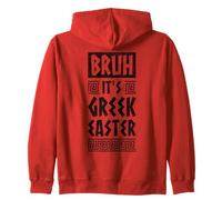 Bruh It Is Gr aster Ortodoxa Pascua Bandera de Grecia Griega Sudadera con Capucha