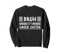 Bruh It's Gr aster Ortodoxa Pascua Grecia Bandera Griega Sudadera