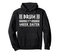 Bruh It's Gr aster Ortodoxa Pascua Grecia Bandera Griega Sudadera con Capucha
