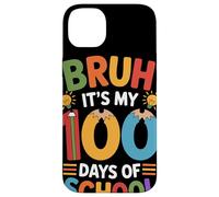 Bruh It's My 100 Days of School Hito Escolar Maestra Carcasa para iPhone 14 Plus