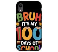 Bruh It's My 100 Days of School Hito Escolar Maestra Carcasa para iPhone XR