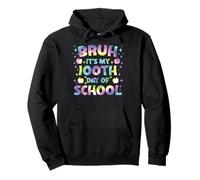 Bruh It's My 100th Day of School Tie Dye 100th Day Girls Kids Sudadera con Capucha