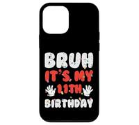 Bruh It's My 11th Birthday Hands 11 Year Bday Girls Boys Kids Carcasa para iPhone 12 Mini