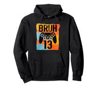 Bruh It's My 13th Birthday Official Teen Video Game Gamer Sudadera con Capucha