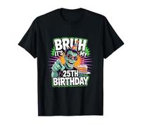 Bruh It's My 25th Birthday Halloween Funny Zombie Party tee Camiseta