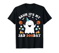 Bruh It's My 3rd Book Day, divertido cumpleaños de fantasmas de Halloween para niños Camiseta