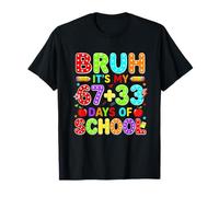 Bruh It's My 67 33 Days of School 100th Day Teacher Boys Kids Camiseta