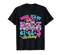 Bruh It's My 67-62=5 5th Birthday Cool Unicorn Girl Kid Camiseta