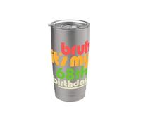 Bruh It's My 68th Birthday Sesenta Octavo Cumpleaños Celebración Vaso térmico de acero inoxidable de doble pared