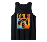 Bruh It's My 8th Birthday 8 Year Old Video Game Gamer Camiseta sin Mangas