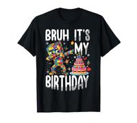 Bruh It's My Birthday Building Ladrillo Constructor Maestro Constructor Camiseta