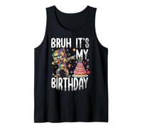 Bruh It's My Birthday Building Ladrillo Constructor Maestro Constructor Camiseta sin Mangas