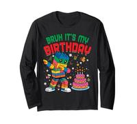 Bruh It's My Birthday Christmas Builder Constructor de Ladrillos Manga Larga