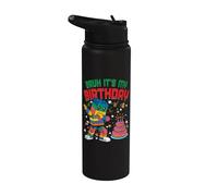 Bruh It's My Birthday Christmas Builder Constructor de ladrillos Stainless Steel Insulated Water Bottle