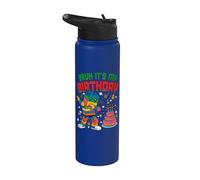 Bruh It's My Birthday Christmas Builder Constructor de ladrillos Stainless Steel Insulated Water Bottle