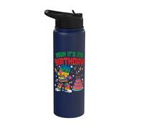 Bruh It's My Birthday Christmas Builder Constructor de ladrillos Stainless Steel Insulated Water Bottle