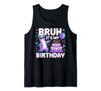 Bruh Its My Birthday Llama Pinata Boy Girl Family Bday Party Camiseta sin Mangas