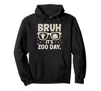 Bruh It's Zoo Day, Divertida Aventura con Animales Que combina a Familiares y niños Sudadera con Capucha