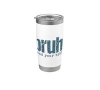 Bruh Lee tu Biblia Creyente Escritura Vaso térmico de acero inoxidable de doble pared