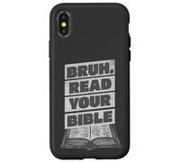 Bruh Lee Tu Biblia - Meme Cristiano Divertido De Fe Religiosa Carcasa para iPhone X/XS