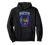 Bruh Lee Tu Biblia Tigre - Funny Meme Christian Faith Sudadera con Capucha