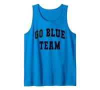 Bruh Let's GO Blue Team Spirit Week Día del Juego de Guerra Campamento de Verano Camiseta sin Mangas